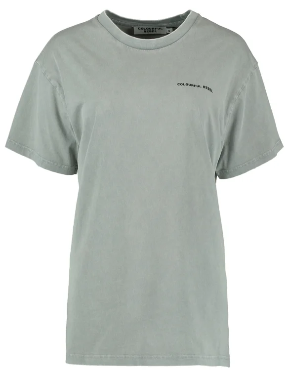 Colourful Rebel Panther moon wash loosefit tee WT114256
