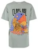 Colourful Rebel Panther moon wash loosefit tee WT114256