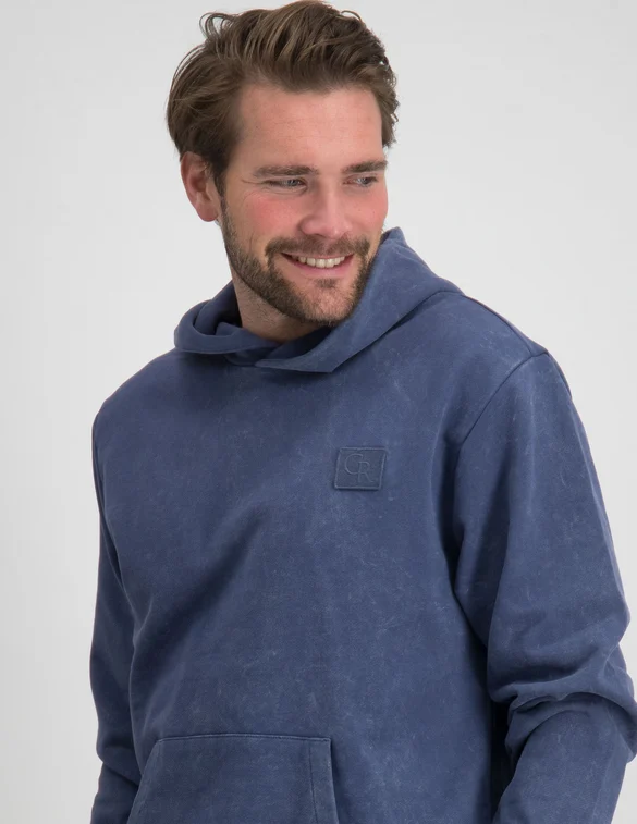 Colourful Rebel Patch Enzyme wash Hoodie Uni