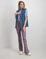 Colourful Rebel Peached flare pants Small Flower