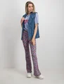 Colourful Rebel Peached flare pants Small Flower