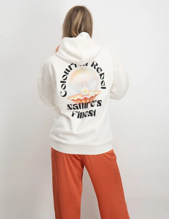 Colourful Rebel Pearl Clean Oversized Hoodie WH115345