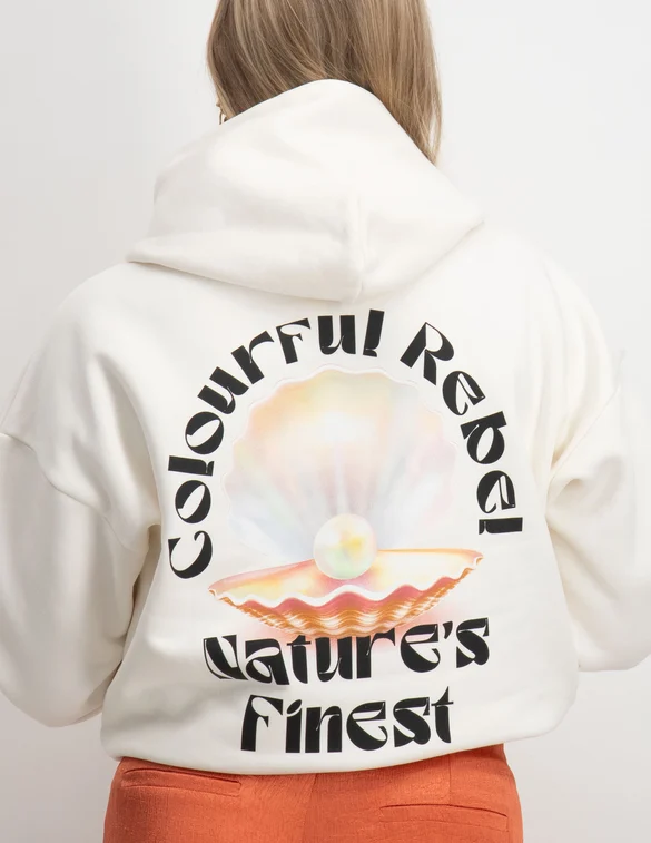 Colourful Rebel Pearl Clean Oversized Hoodie WH115345