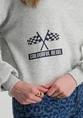 Colourful Rebel racer logo dropped shoulder sweat WS416583