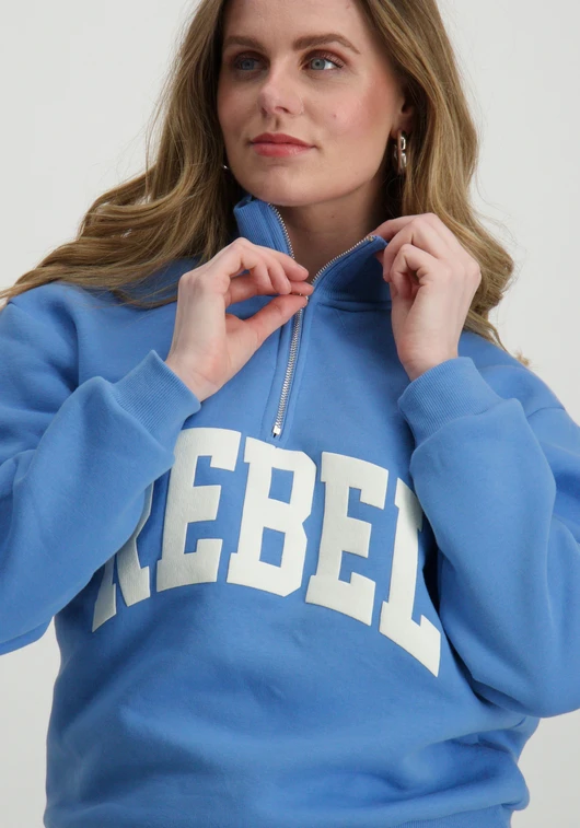Colourful Rebel rebel relaxed zip sweat WS416849