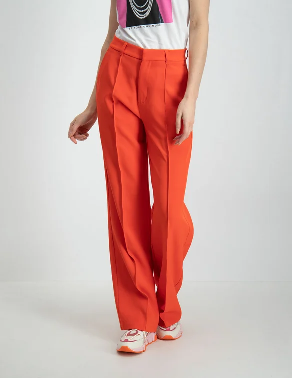 Colourful Rebel Rus pintuck straight pants WP114146