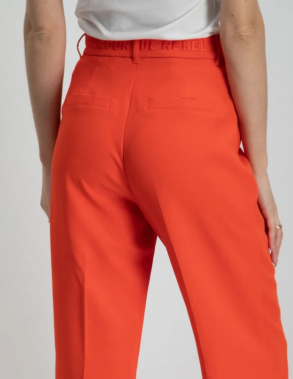 Colourful Rebel Rus pintuck straight pants WP114146