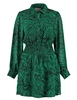 Colourful Rebel Sacha liquid paint mini shirt dress WD114046
