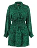 Colourful Rebel Sacha liquid paint mini shirt dress WD114046