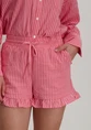Colourful Rebel Sensa Striped Ruffle Short WS116919