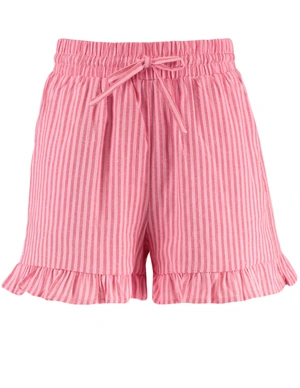 Colourful Rebel Sensa Striped Ruffle Short WS116919