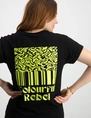 Colourful Rebel Striped Waves Boxy Tee WT115355