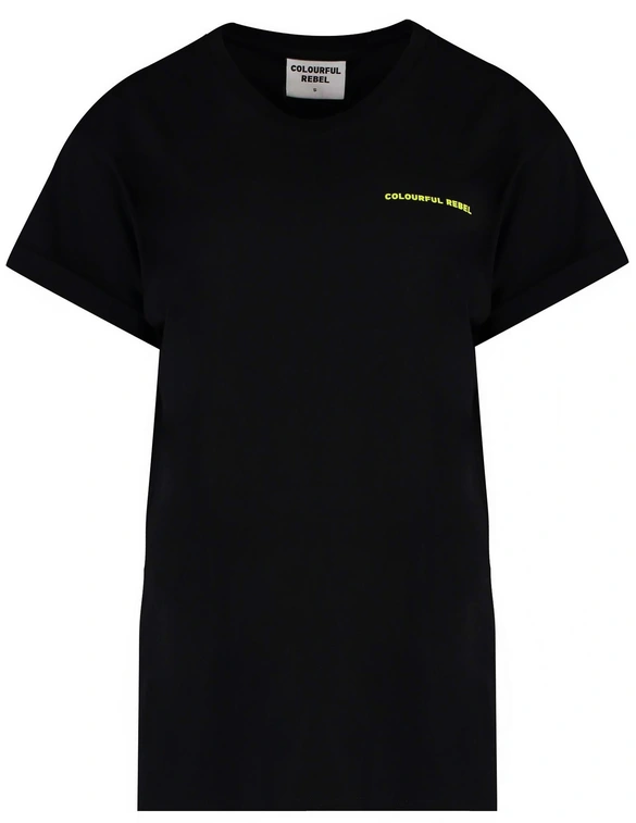 Colourful Rebel Striped Waves Boxy Tee WT115355