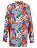 Colourful Rebel Talia big flower oversized boyfriend blouse WB114136