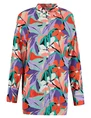 Colourful Rebel Talia big flower oversized boyfriend blouse WB114136