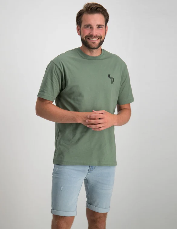 Colourful Rebel Tee CR Lines Washed