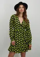 Colourful Rebel Telsi Big Flower Wrap Dress WD115863