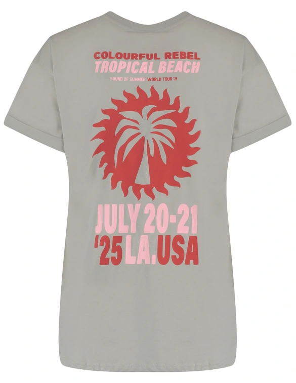 Colourful Rebel Tropical Beach Tour Boxy Tee WT116891