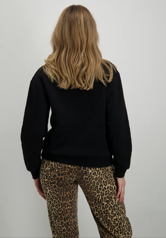 Colourful Rebel uni logo relaxed zip sweat WS416355