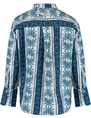 Colourful Rebel Vicky Palm Dropped Shoulder Blouse WB116941