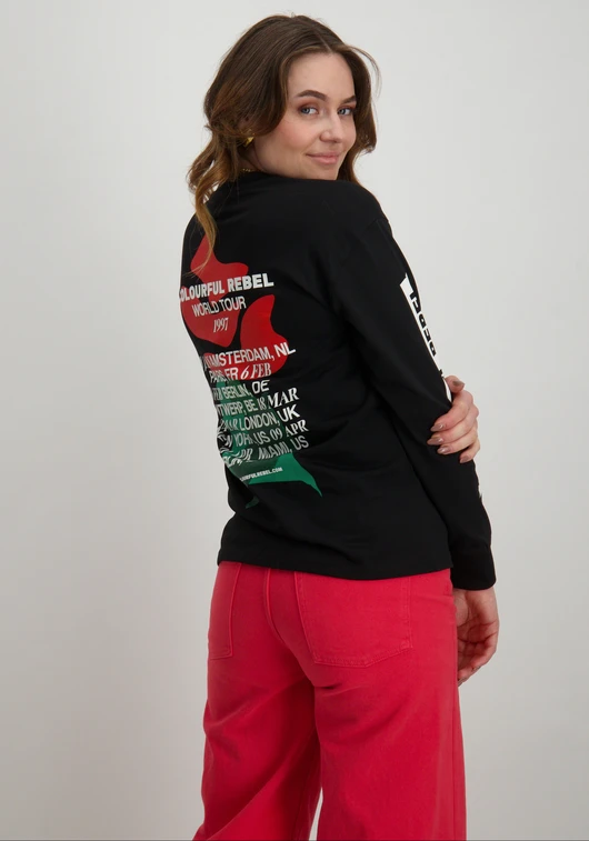 Colourful Rebel World Tour Rose Longsleeve Tee Cuff WT116209