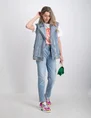 Colourful Rebel Yalou denim gilet WJ114121