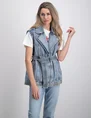 Colourful Rebel Yalou denim gilet WJ114121