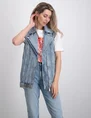 Colourful Rebel Yalou denim gilet WJ114121