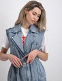 Colourful Rebel Yalou denim gilet WJ114121