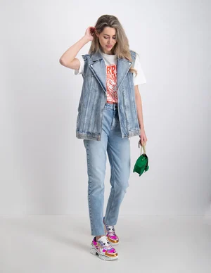 Colourful Rebel Yalou denim gilet WJ114121
