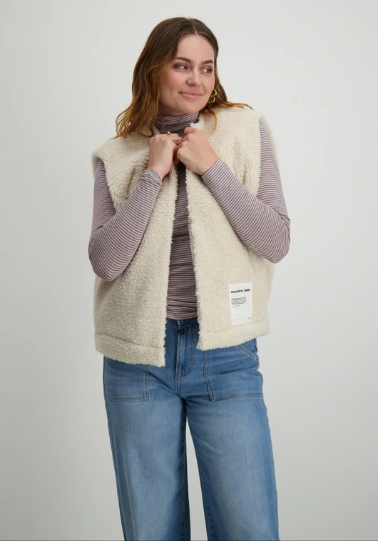 Colourful Rebel Yoni Rebel Teddy Gilet WJ116269