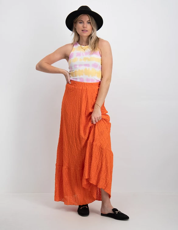 Colourful Rebel Yul Broderie Maxi Skirt WS214685