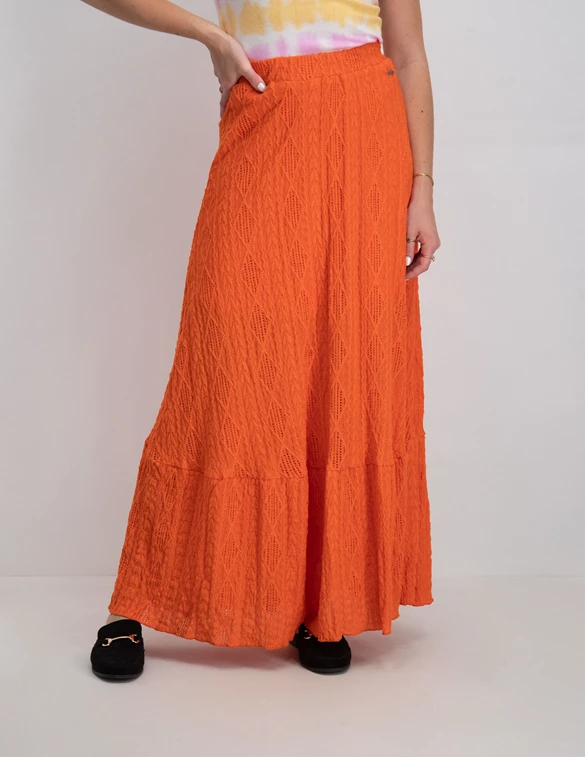 Colourful Rebel Yul Broderie Maxi Skirt WS214685
