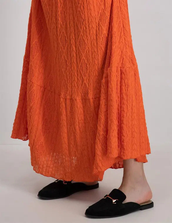 Colourful Rebel Yul Broderie Maxi Skirt WS214685