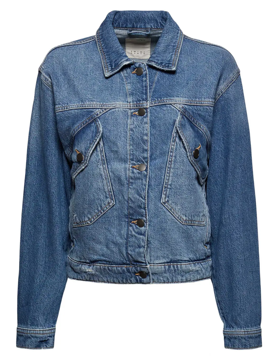 kern Dicteren fundament EDC by Esprit cropped jacket 081CC1G301 kobalt blauw kopen bij The Stone