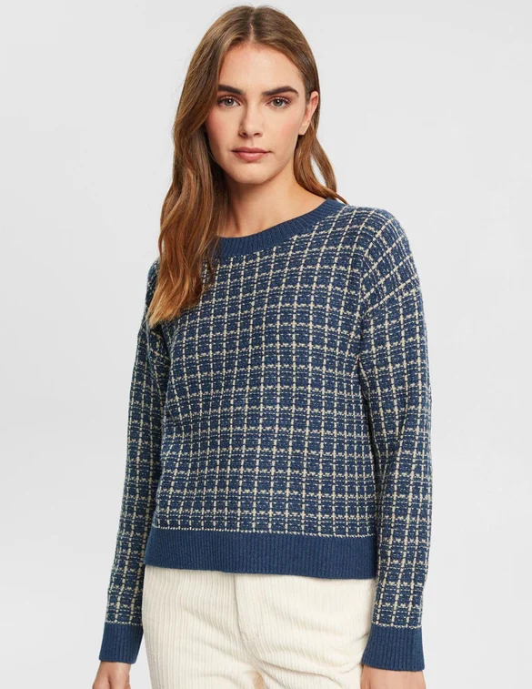 Esprit casual K_check sweater 122EE1I310
