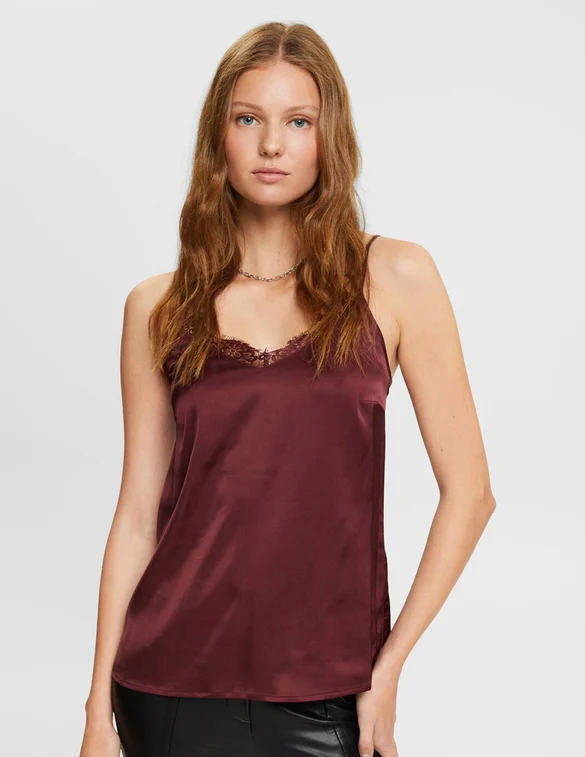 Esprit casual Satin drape top 112EE1F316