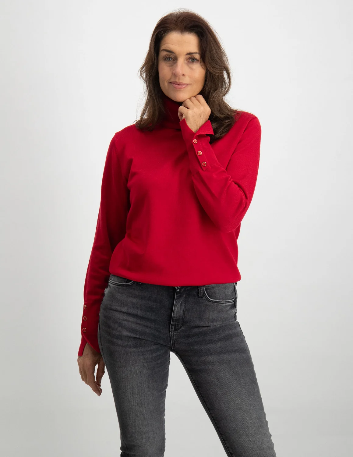 FREE|QUENT FQKATTIE-PULLOVER 203209 rood kopen bij The Stone