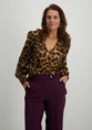 Geisha Animal print blouse 43881-26