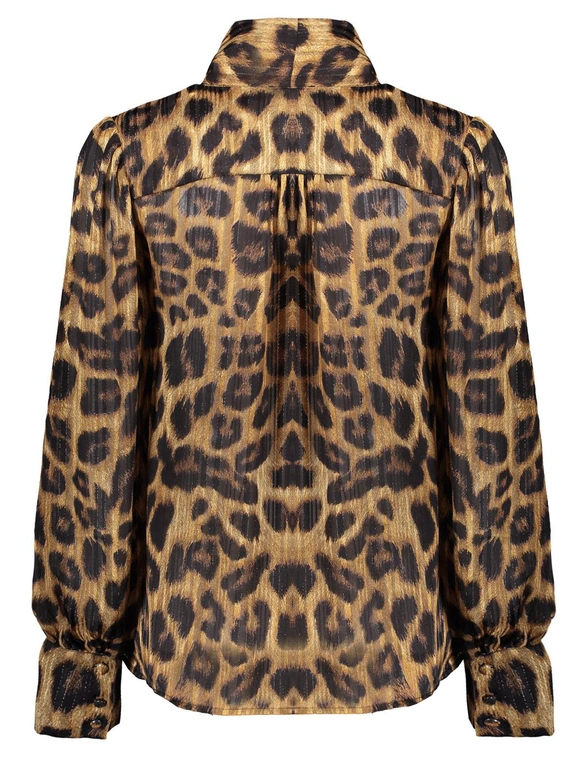 Geisha Animal print blouse 43881-26