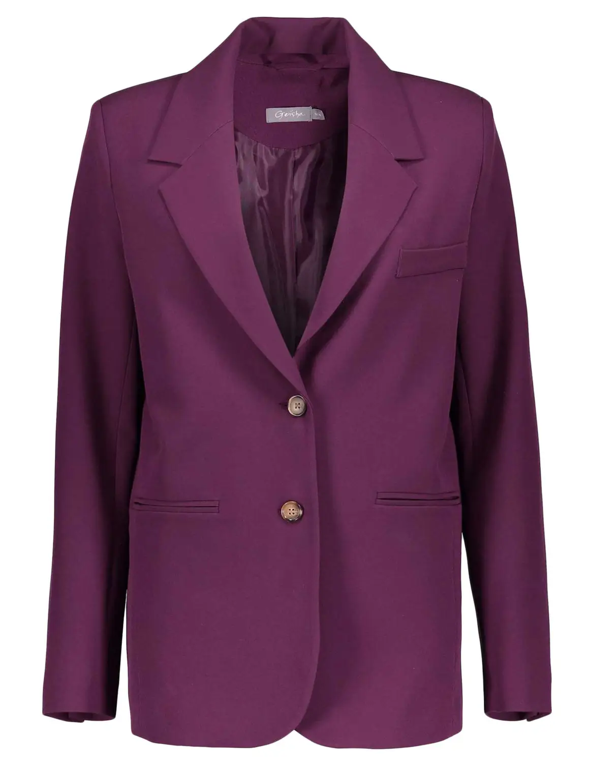 diepvries Augment Mevrouw Geisha Blazer solid 35546-32 paars kopen bij The Stone