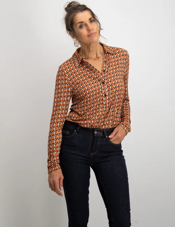 Geisha Blouse AOP 22521-60