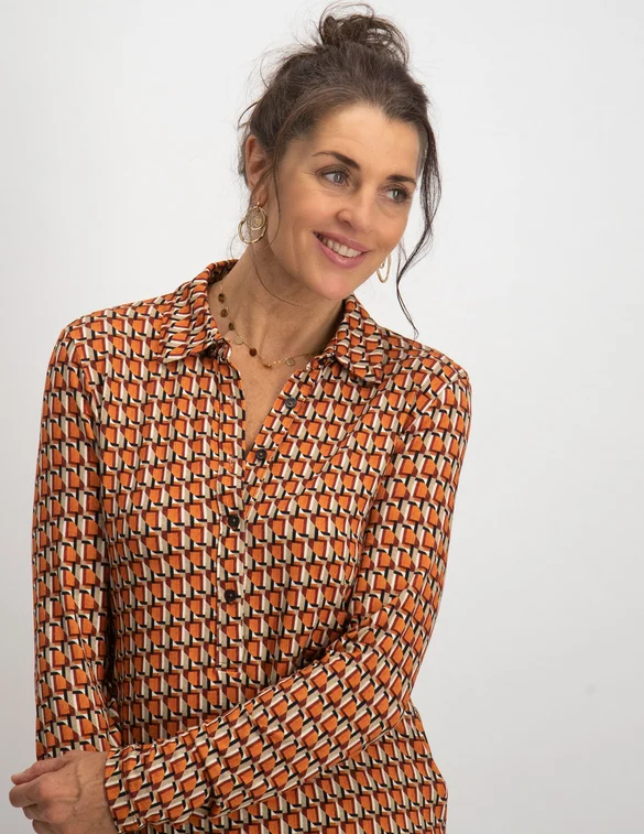 Geisha Blouse AOP 22521-60