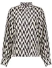 Geisha Blouse AOP bi-color 53163-70