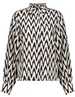 Geisha Blouse AOP bi-color 53163-70