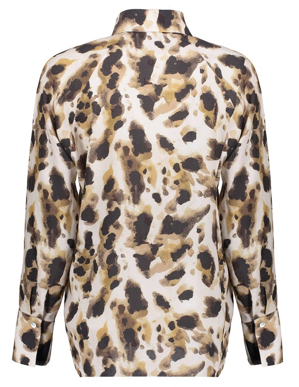 Geisha Blouse AOP leopard 43855-40