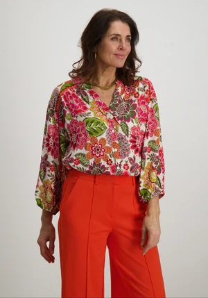 Geisha Blouse flower print 53202-20
