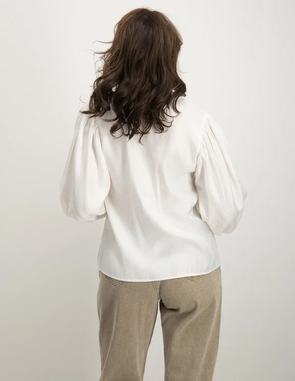 Geisha Blouse, knitted back 23502-10
