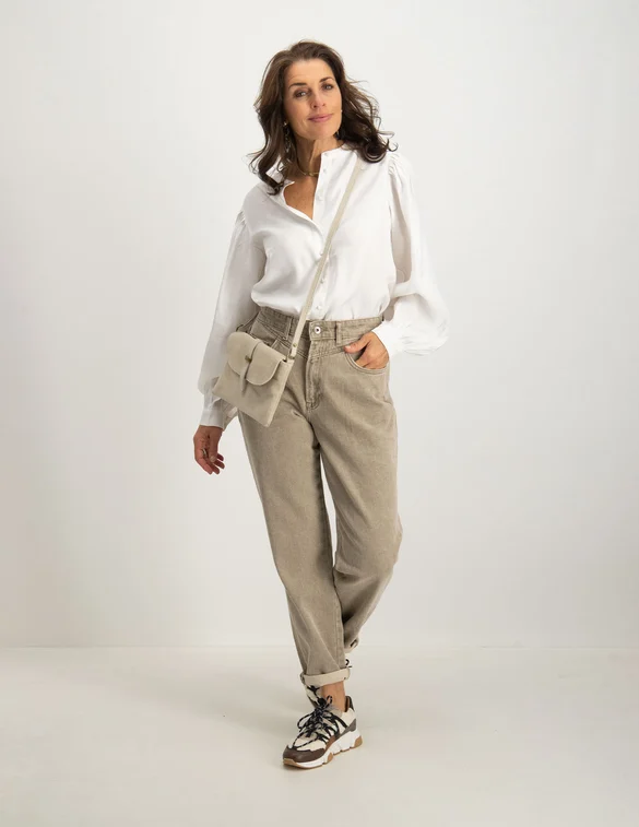 Geisha Blouse, knitted back 23502-10