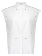 Geisha Blouse lurex hearts 53341-81